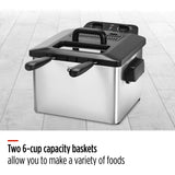 MASTER Chef Deep Fryer with 2 Basket Capacity, Stainless Steel, 4.5-L image 6