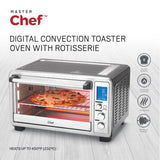 MASTER Chef Digital Convection Toaster Oven with 10 Functions, Stainless Steel, 6-Slices image 4