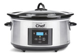 MASTER Chef Digital Programmable Slow Cooker, Stainless Steel, 6qt image 2