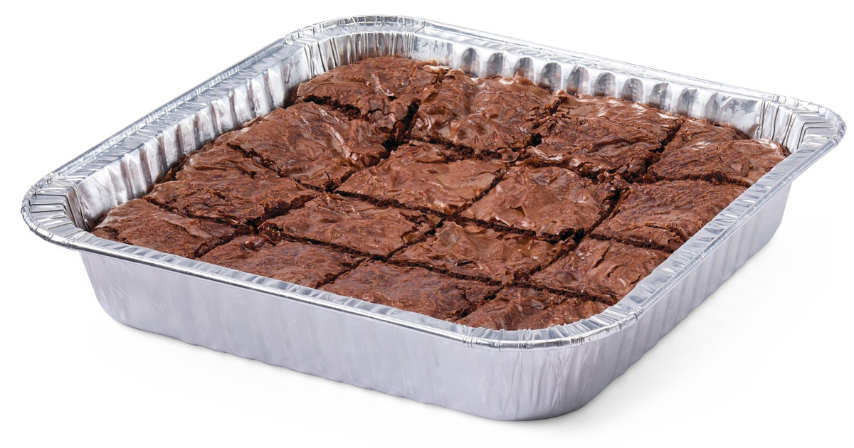 Master Chef Disposable Square Cake Pan with Lid, 9-in, 3-pk