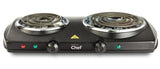 MASTER Chef Double Burner Hot Plate, Black, 1500W image 2