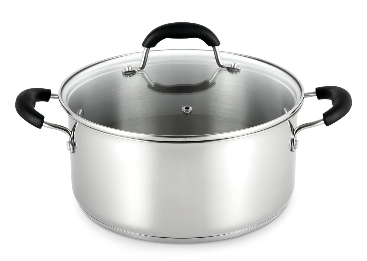 MASTER Chef Dutch Oven, 18/10 Stainless Steel, Dishwasher Safe, 5-qt