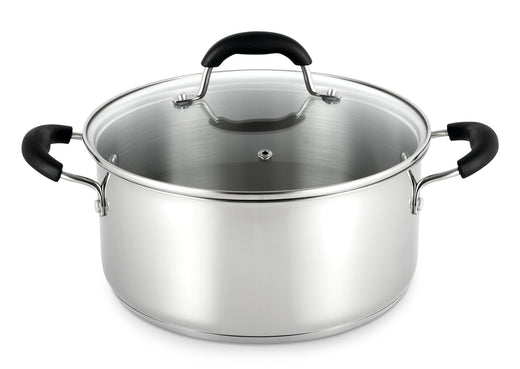 MASTER Chef Dutch Oven, 18/10 Stainless Steel, Dishwasher Safe, 5-qt