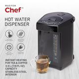 MASTER Chef Electric Hot Water Boiler, Warmer & Dispenser with Handle, Black, 3.5-L image 4