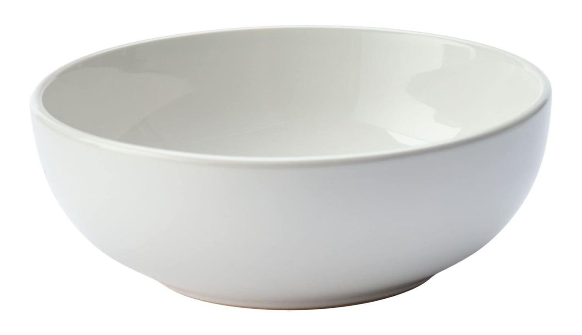 Master Chef Essential Coupe Stoneware All Purpose Bowl, 1-pc, Bright White
