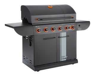 MASTER Chef Grill Turismo 680 7-Burner Convertible LP Gas BBQ