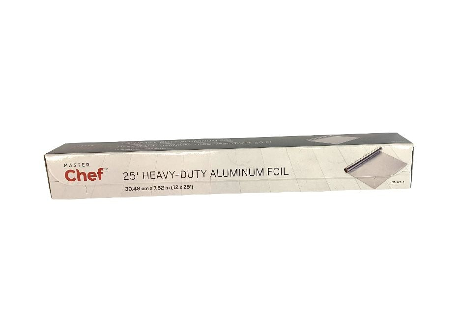 Master Chef Heavy Duty Aluminium Foil Roll, 12-in x 25-ft