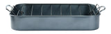 Master Chef Heavy-Duty Grey Non-Stick Roaster with Handle and Rack, 17-in image 3