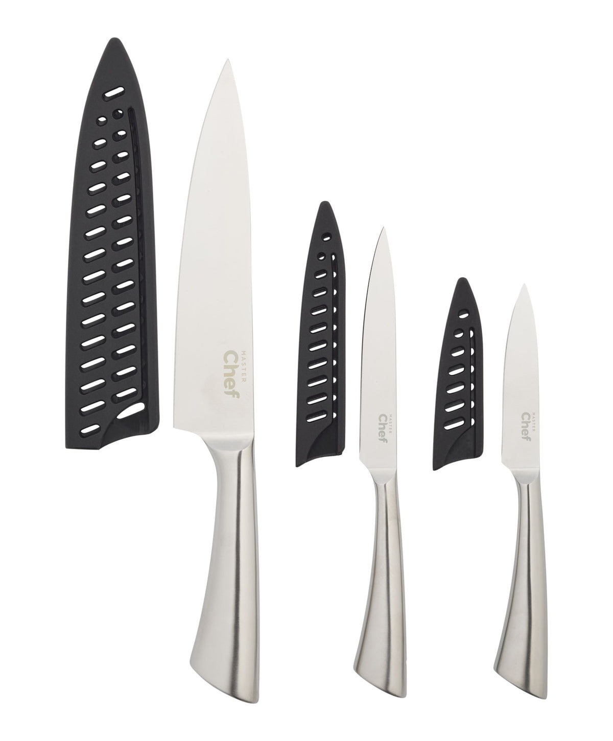 Master Chef Knife Set with Hollow Stainless Steel Handle, 3-pc
