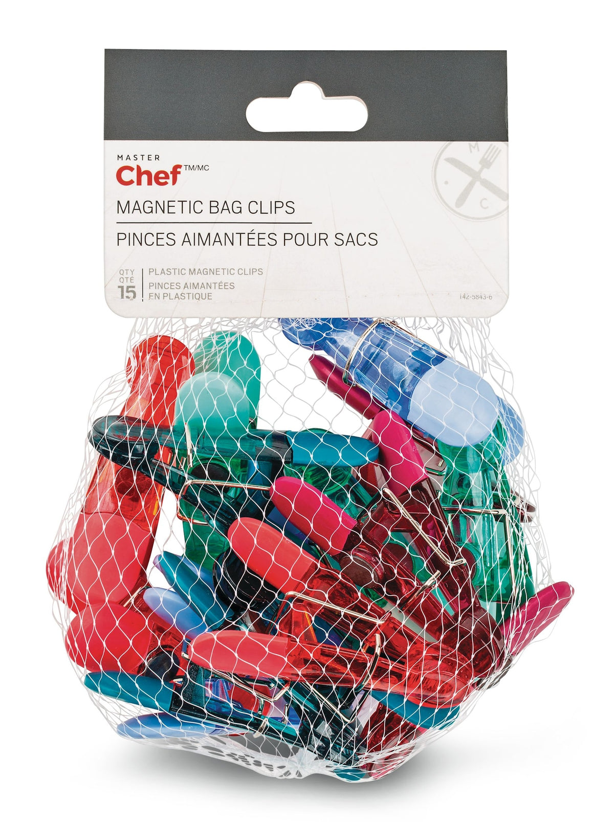 MASTER Chef Magnetic Bag Clips, 15-pk
