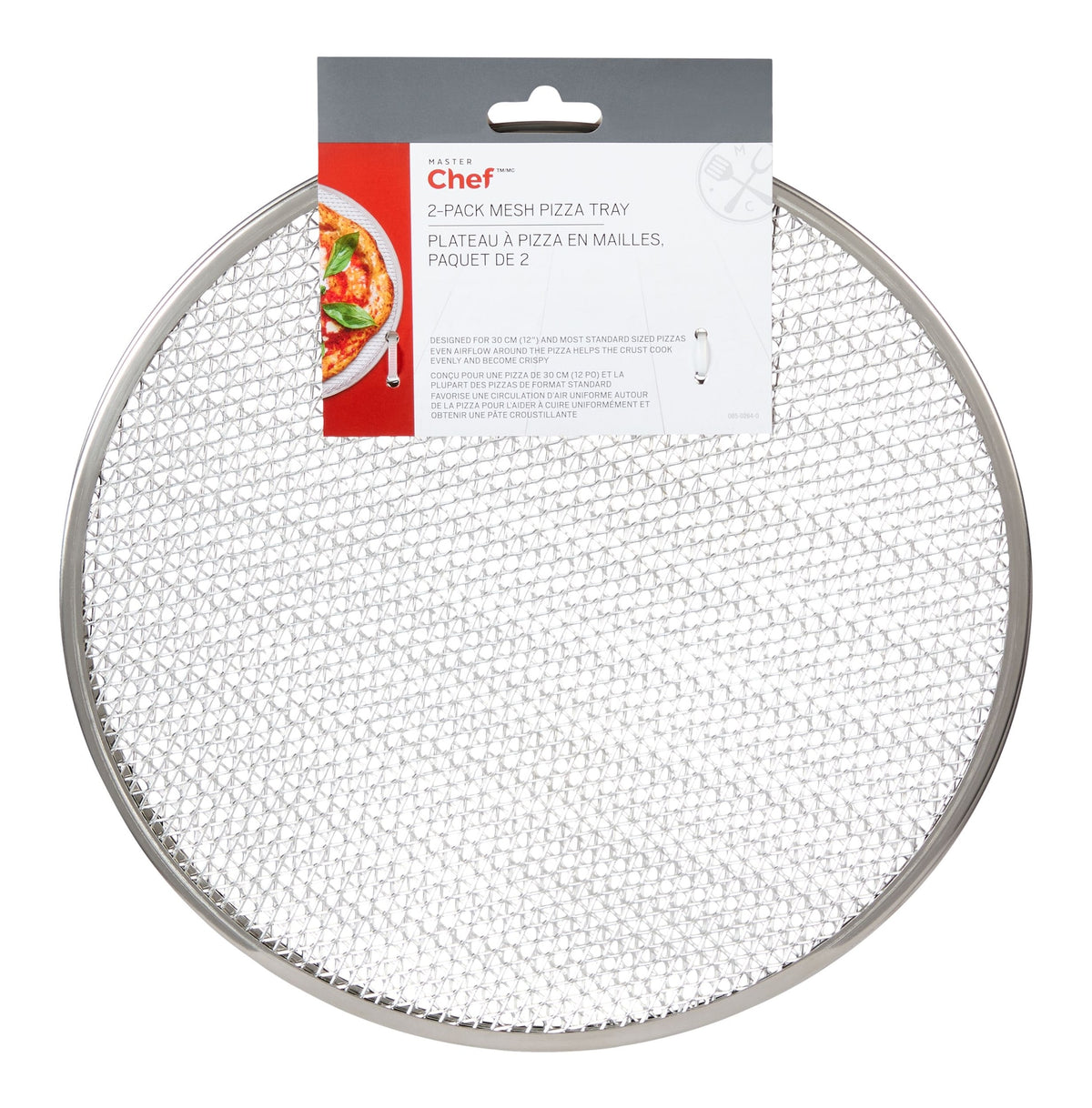 MASTER Chef Mesh Round Pizza Tray Set, 2-pk