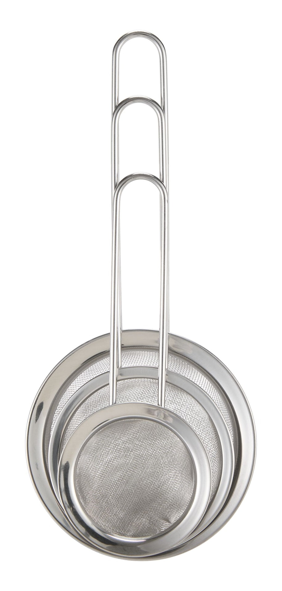 Master Chef Miniature Stainless Steel Strainers, 3-pc