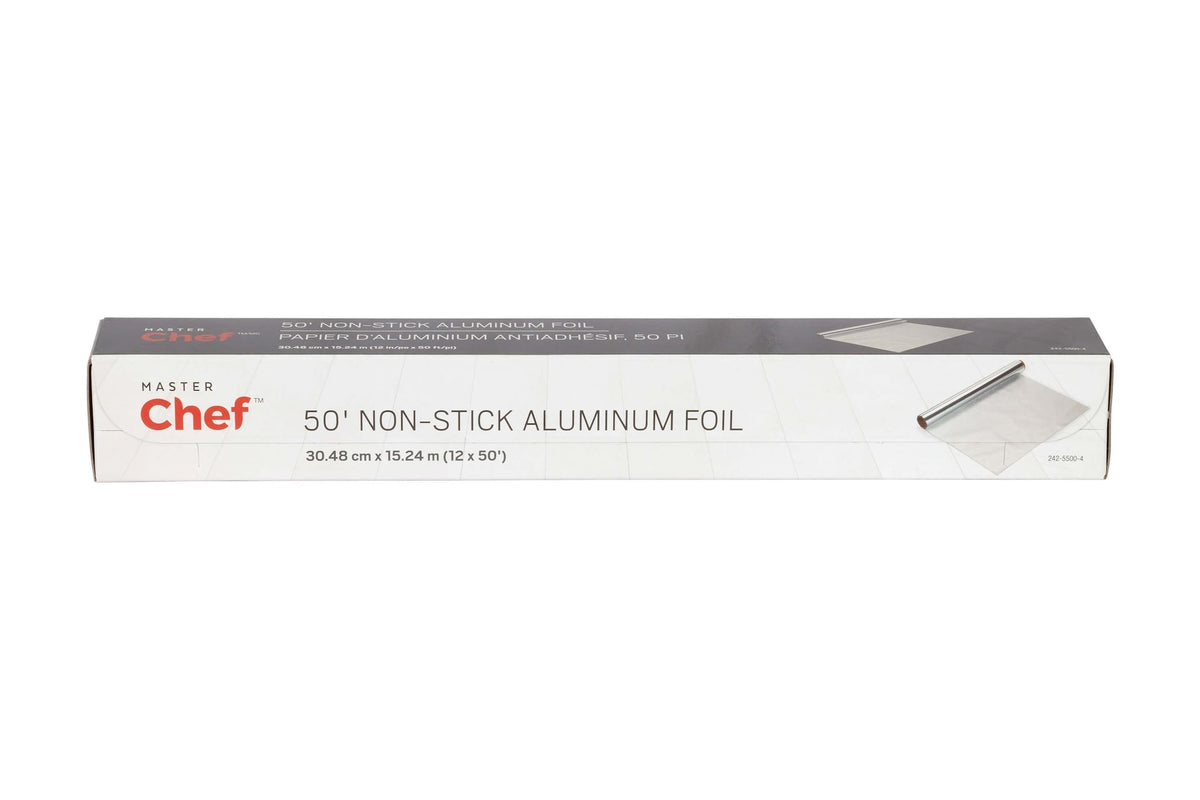 Master Chef Non-Stick Aluminum Foil Roll, 12-in x 50-ft