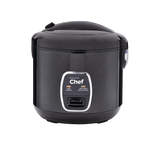 MASTER Chef One-Touch Non-Stick Rice Cooker & Steamer, Black, 20 Cups image 2