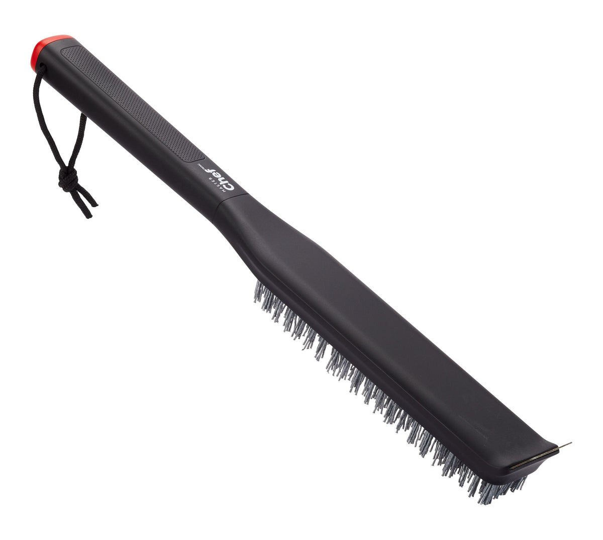 MASTER Chef Pizza Stone Cleaning Brush & Scraping Tool with Ergonomic Grip, Black
