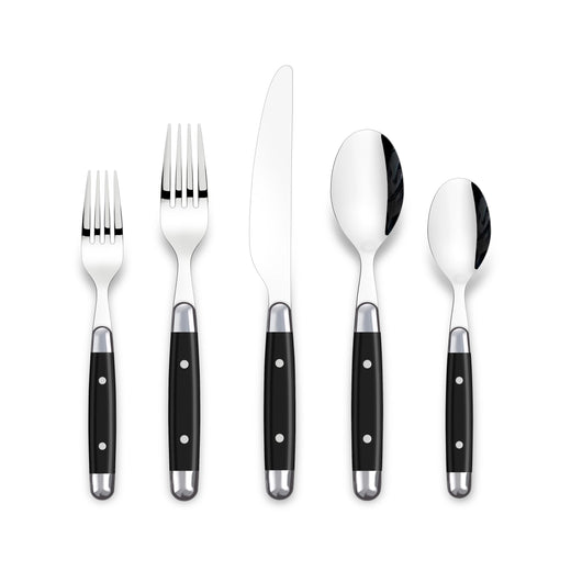 MASTER Chef Rivet Flatware Set, Serves 4, 20-pc, with Caddy