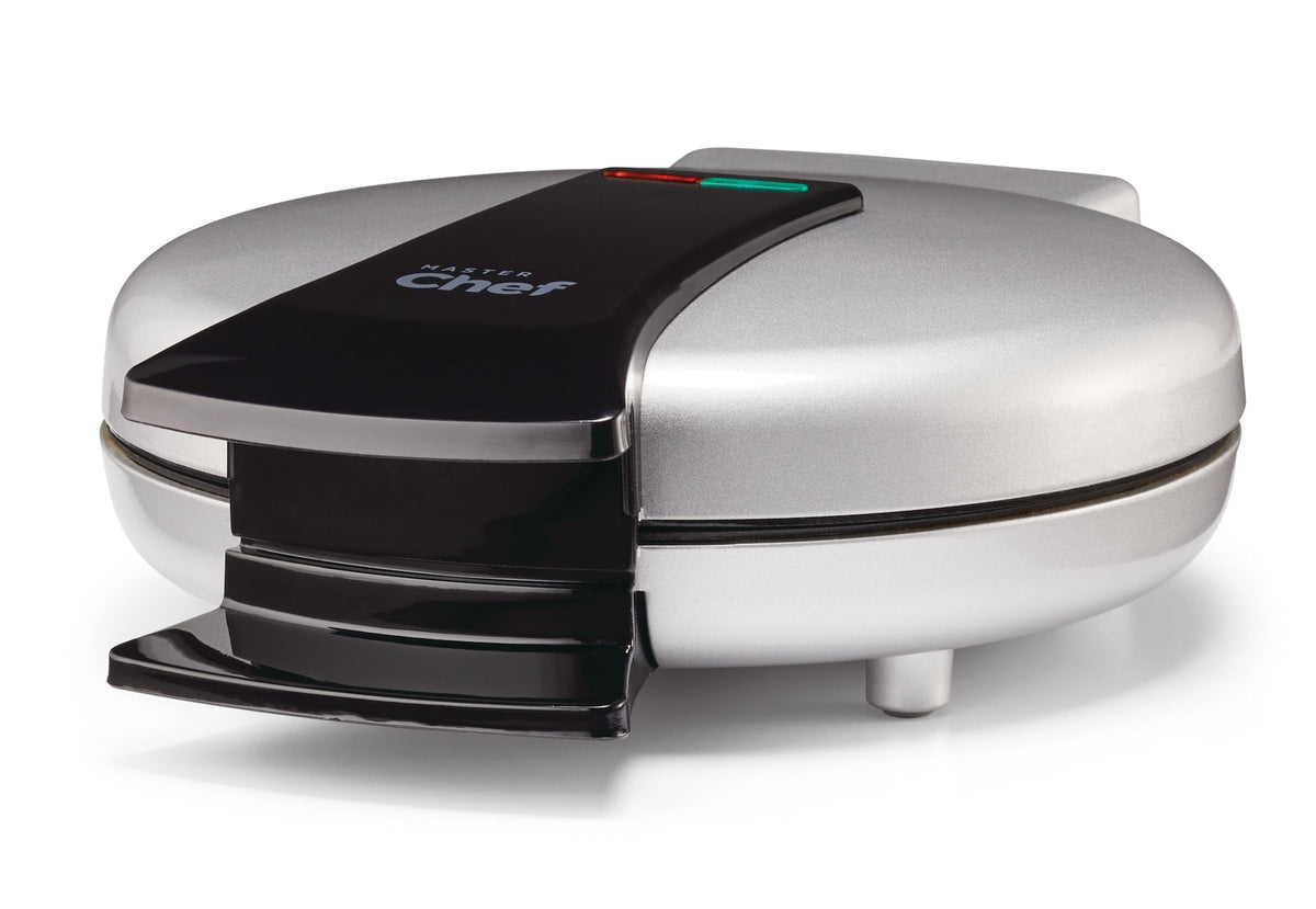 MASTER Chef Round, Non-Stick Waffle Maker, Silver