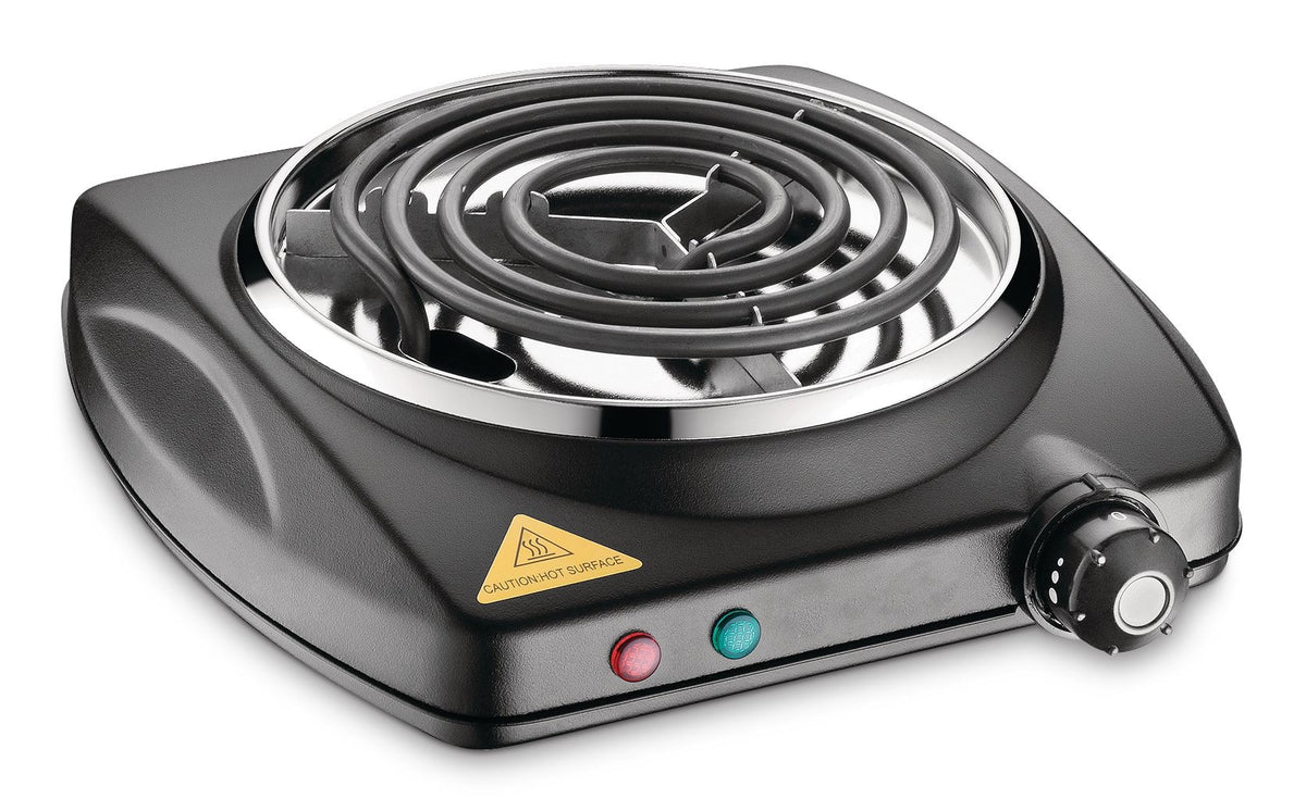 MASTER Chef Single Burner Hot Plate, Black, 1000W