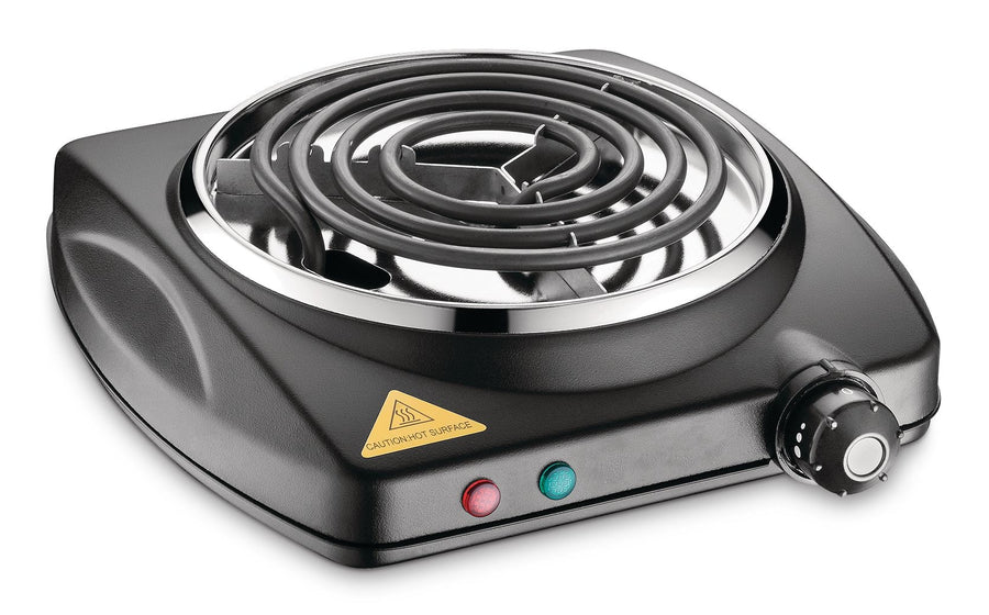 MASTER Chef Single Burner Hot Plate, Black, 1000W