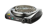 MASTER Chef Single Burner Hot Plate, Black, 1000W image 2