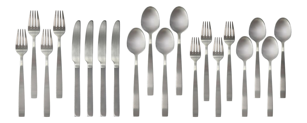 MASTER Chef Stainless Steel Flatware Set, Serves 4, 20-pc