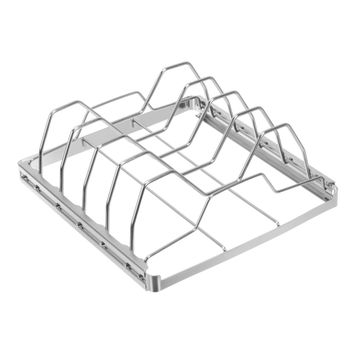 MASTER Chef Stainless Steel Folding BBQ Rib Rack/Roasting Stand, Holds 4 Full Racks of Ribs