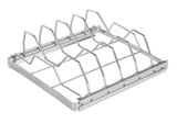 MASTER Chef Stainless Steel Folding BBQ Rib Rack/Roasting Stand, Holds 4 Full Racks of Ribs image 3
