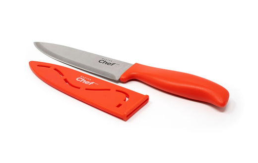 MASTER Chef Stainless Steel Knife with Sheath, 6-in, Assorted Colours
