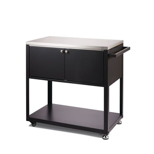 MASTER Chef Stainless Steel Outdoor Mobile Prep & Storage Cart for BBQ
