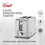 MASTER Chef Stainless Steel Toaster with 3 Settings, 2-Slice image 5