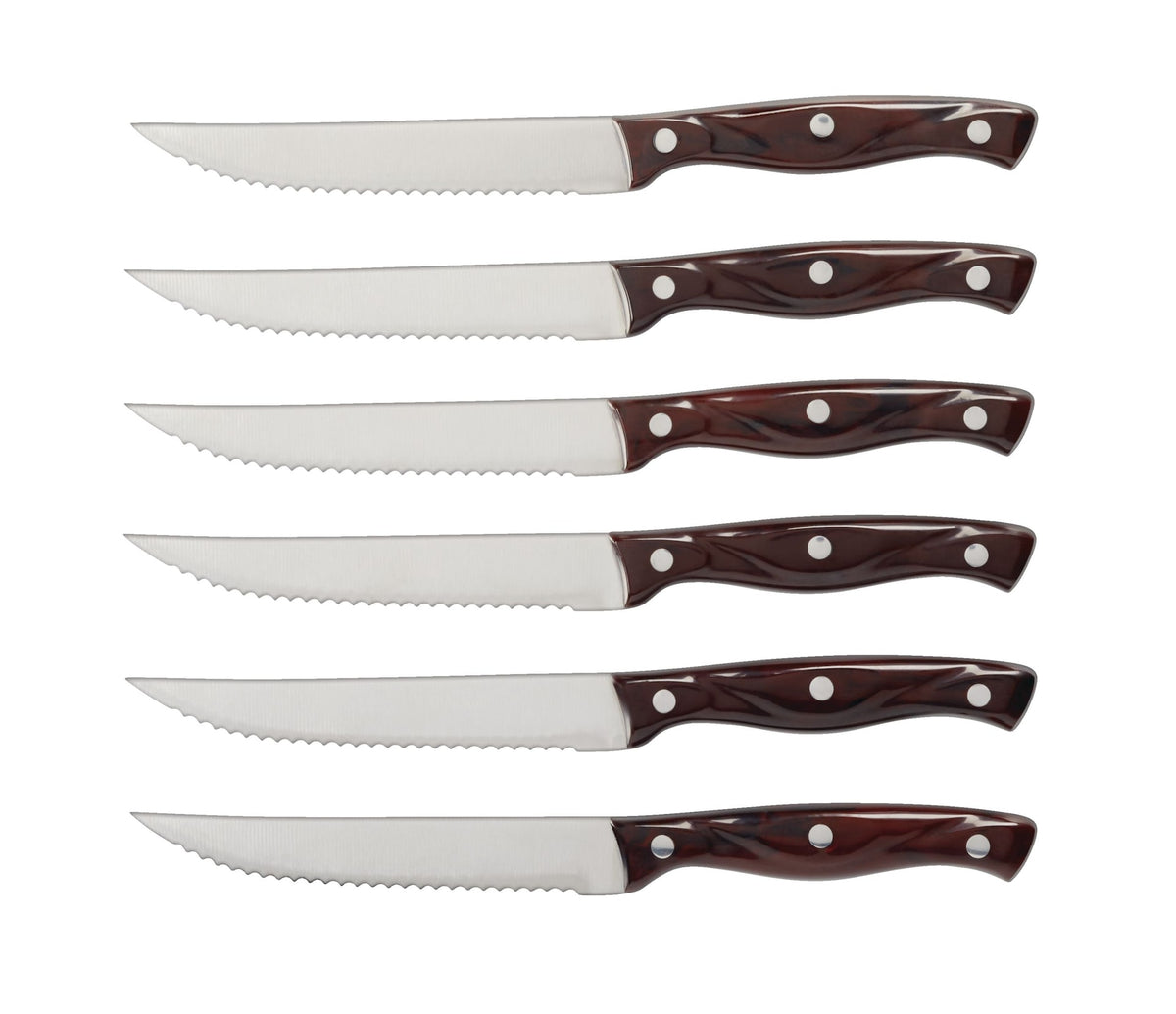 MASTER Chef Steak Knife Set, Full Tang, 6-pc