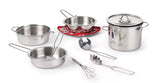 MASTER Chef Toy Kitchen Stainless Steel Cookware Set For Kids, 10 pc, Ages 3+ image 2