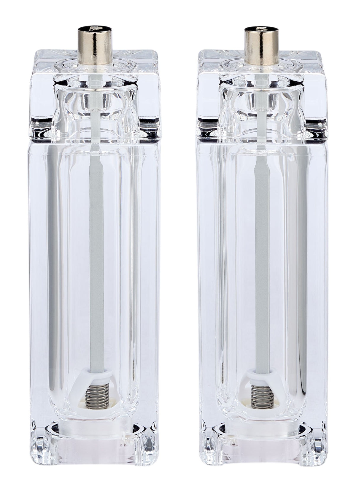 MASTER Chef Transparent Acrylic Salt & Pepper Grinder Set