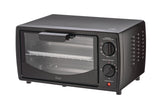 MasterChef 4-Slice Compact Toaster Oven, 2-Rack, Black