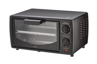 MasterChef 4-Slice Compact Toaster Oven, 2-Rack, Black