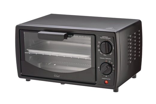 MasterChef 4-Slice Compact Toaster Oven, 2-Rack, Black