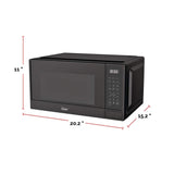 MasterChef Matte Microwave, Black, 1.1-cu-ft image 5