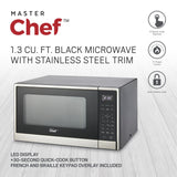 MasterChef Microwave, Stainless Steel, 1.3-cu-ft image 4
