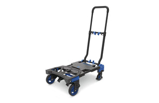 Mastercraft 2-in-1 Folding Hand Truck, 300-lb, Black/Blue