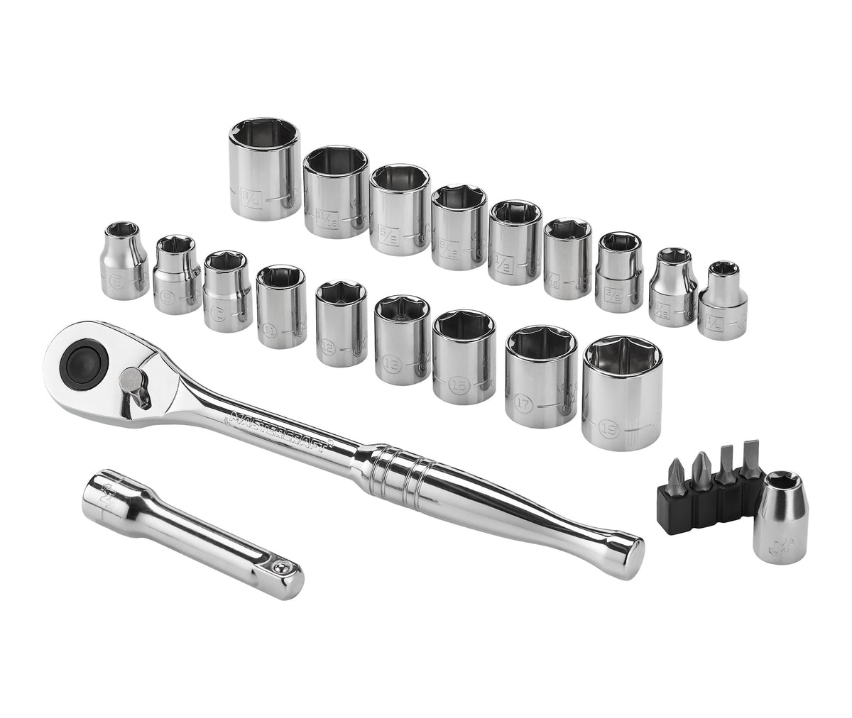 Mastercraft 25 Piece 3/8" Drive Socket Set