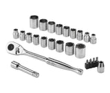 Mastercraft 25 Piece 3/8" Drive Socket Set
