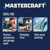 Mastercraft 26-Gallon Oil-Free Portable Vertical Air Compressor, Matte Black, 135 PSI, 1.8HP image 4