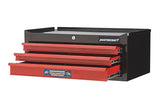 Mastercraft 3-Drawer Intermediate Tool Chest, Black & Red, 26-in image 3