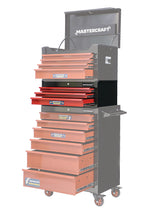 Mastercraft 3-Drawer Intermediate Tool Chest, Black & Red, 26-in image 7