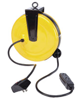 Mastercraft 30-ft 16/3 Retractactabe Extension Cord Reel with 3 Grounded Outlets