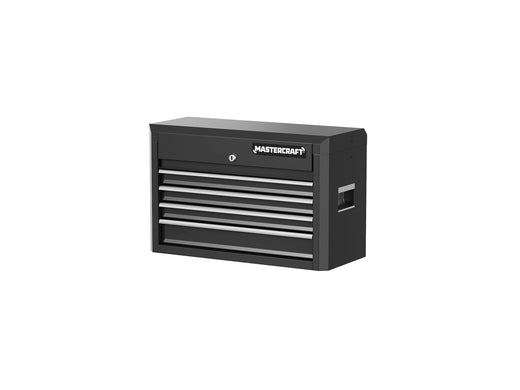 Mastercraft 4-Drawer Tool Storage Chest with Liners, Black, 24-in
