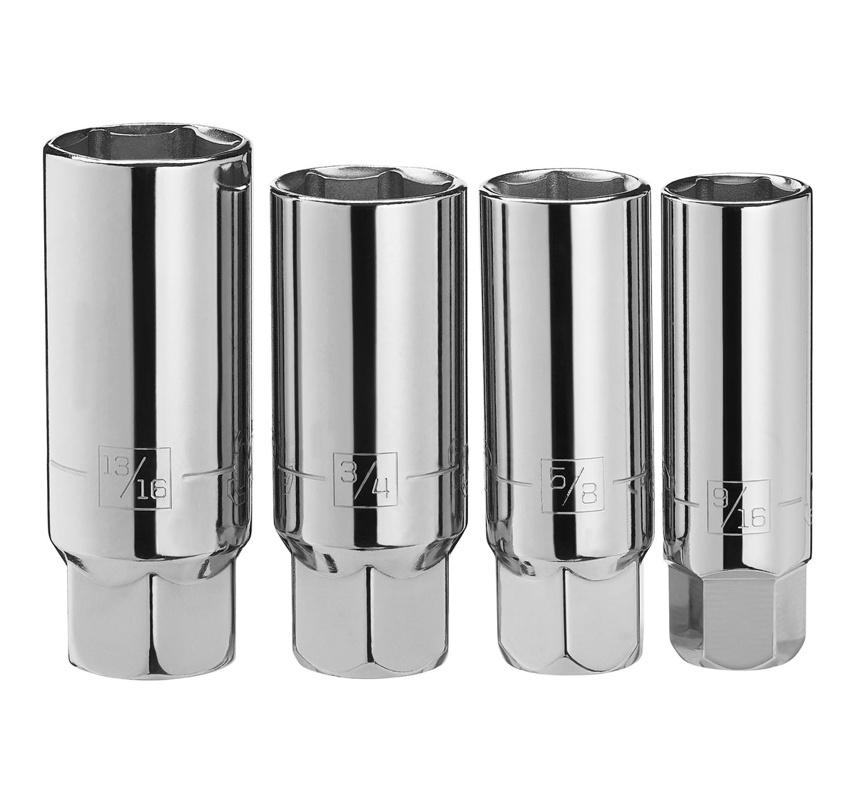 Mastercraft 4 Piece 3/8" Drive Spark Plug Socket Set SAE