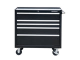Mastercraft 5-Drawer Powder-Coated Steel Tool Cabinet, Black, 36-in image 2