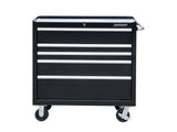 Mastercraft 5-Drawer Powder-Coated Steel Tool Cabinet, Black, 36-in image 3