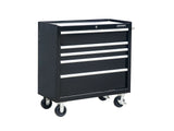 Mastercraft 5-Drawer Powder-Coated Steel Tool Cabinet, Black, 36-in image 4